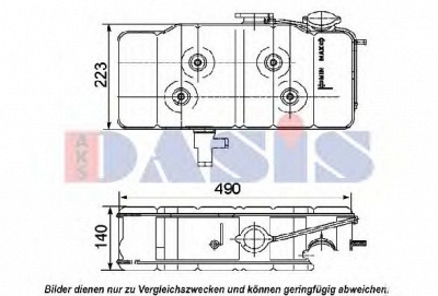 AKS DASIS 401020n -  Компенсационный бак, охлаждающая жидкость